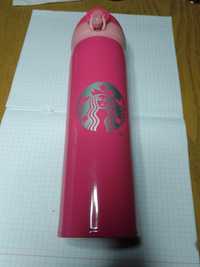 Термос Starbucks EL 600 мл  металлический Розовый