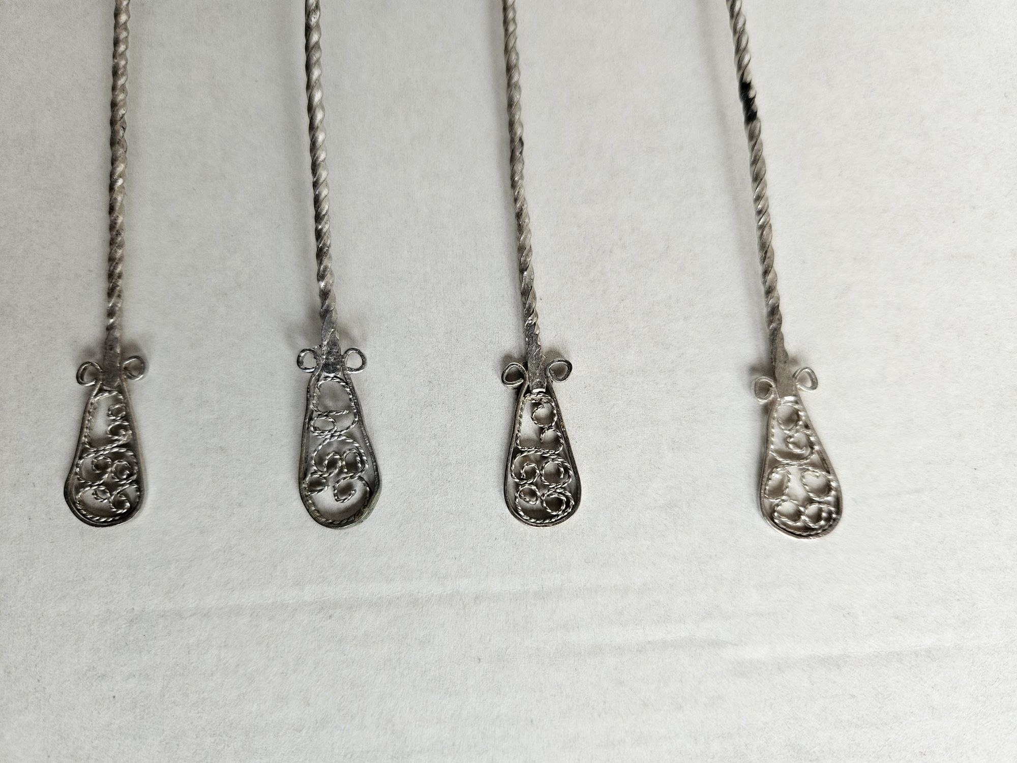 Conjunto de 6 Colheres de Refresco Antigas Casquinha