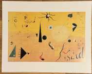 Rysunek Joan Miró - "Paysage Catalán" Drukowany, 30x24 cm
