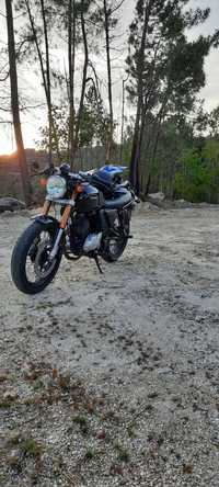 Hanway 125 café racer+ capacete