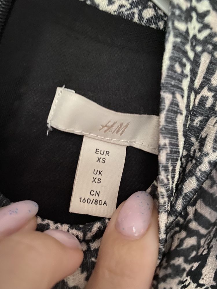 Sukienka mini zeberka h&m 34