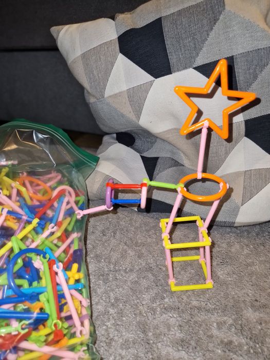 Patyczki Słomki Konstrukcyjne, Klocki Edukacyjne