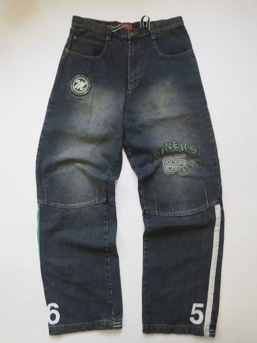 Miners szerokie spodnie skate baggy y2k M/L uniseks