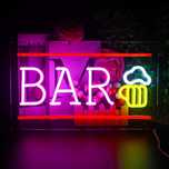 Painel/Sinal/Letreiro Néon Led Decorativo - BAR- Decoração Néon LED