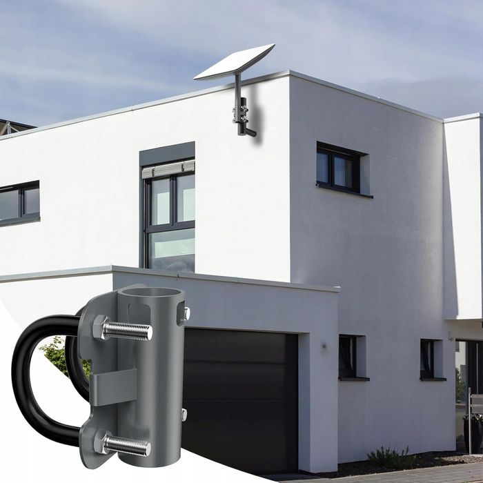 Uchwyt rury masztu antenowego do Starlink Bowl, kształt litery U