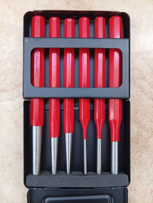 Набір ударних доліт Pawerfix, кутові ключі, Інспекційне дзеркало