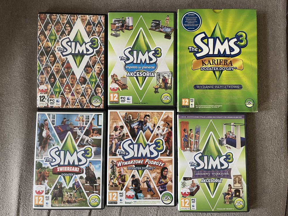 The Sims 3, podstawa i dodatki