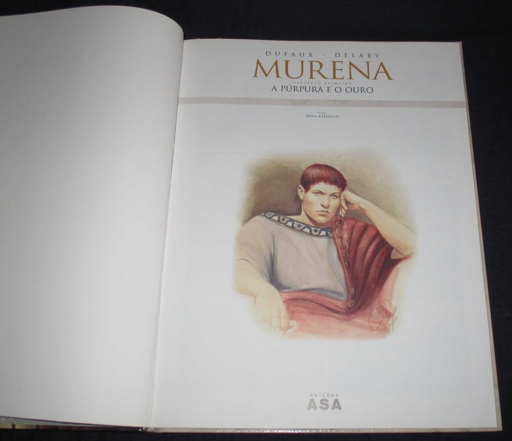 Livro BD Murena A púrpura e o ouro Jean Dufaux e Phillippe Delaby