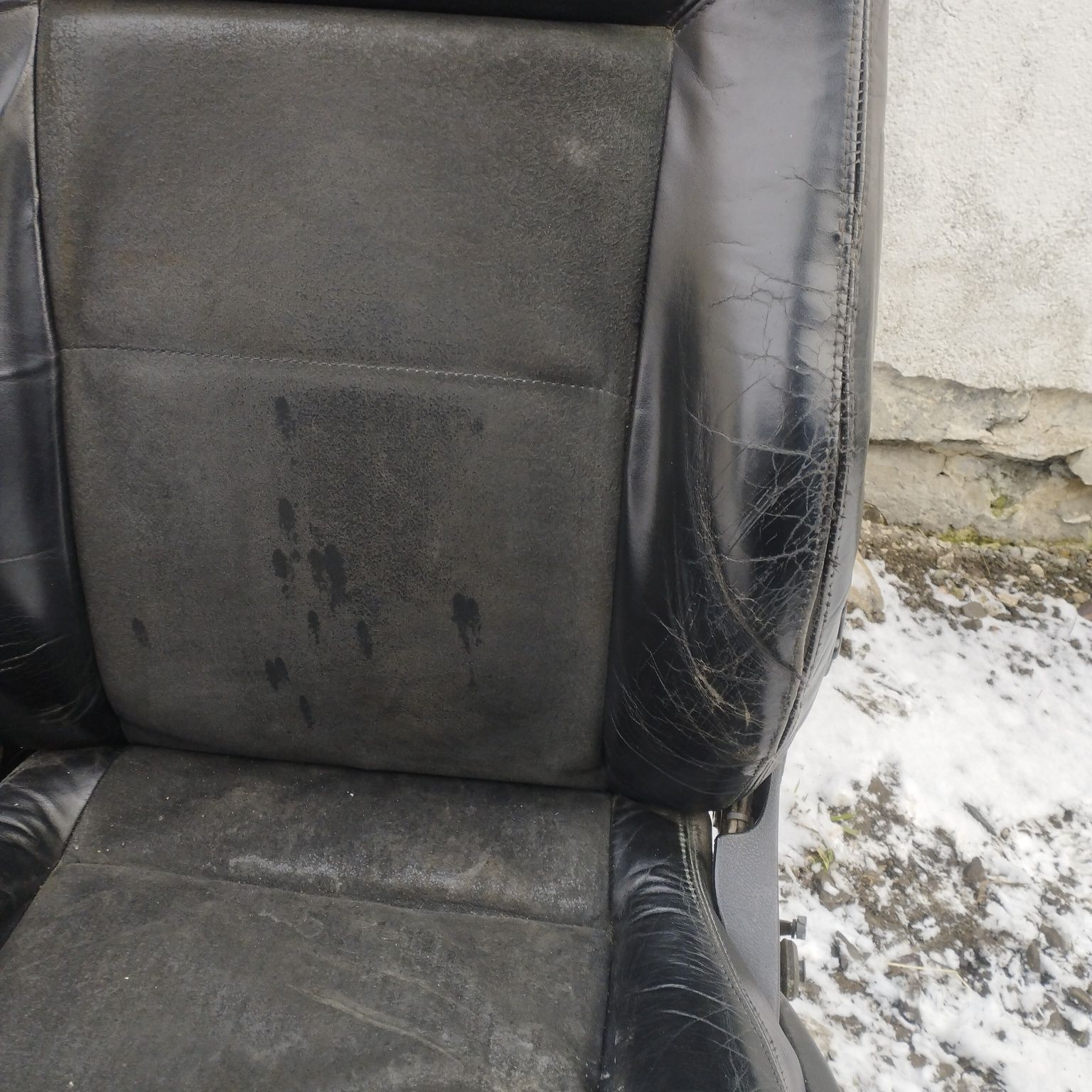 Volkswagen Passat B5 kombi komplet foteli pół skóra alcantara grzane