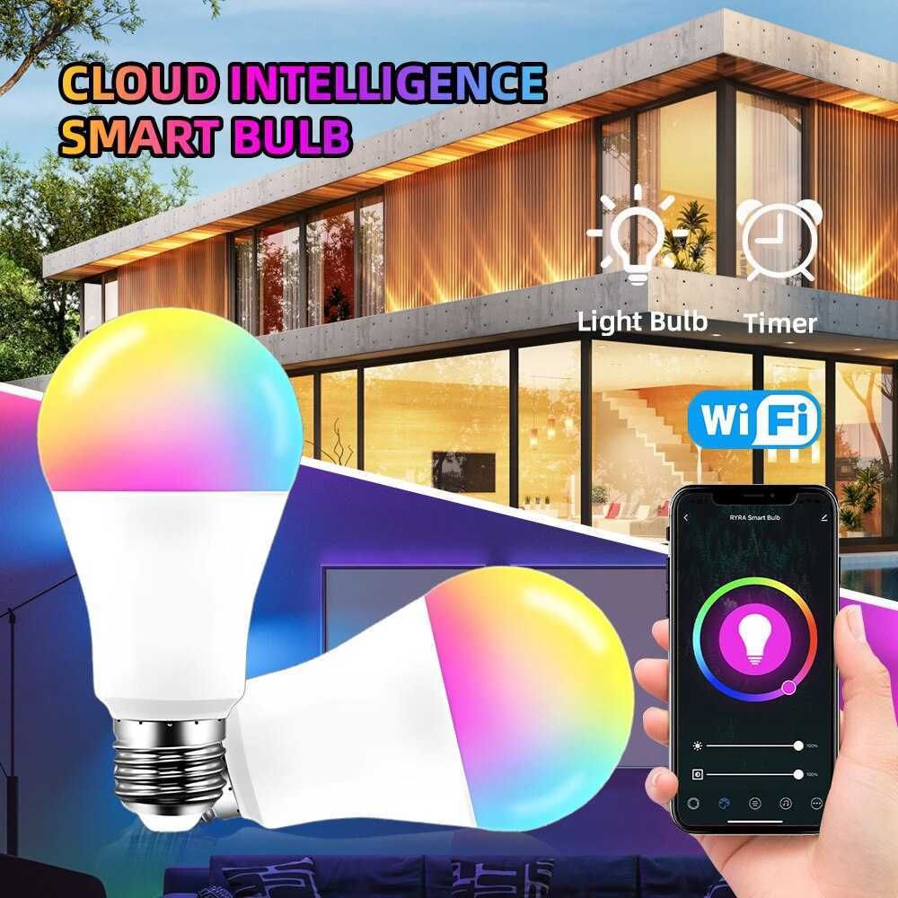 Żarówka Tuya Smart LED 15W WiFi RGBCW smart dom .
