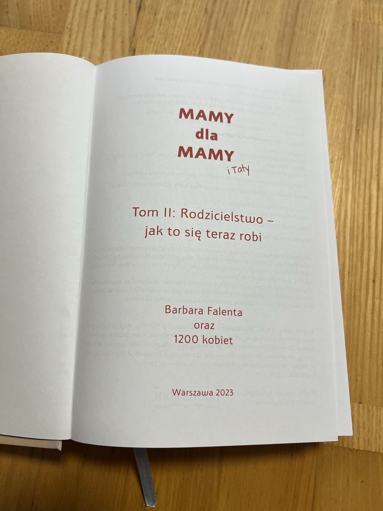 Mamy dla mamy i taty część 2 II macierzyństwo książka poradnik