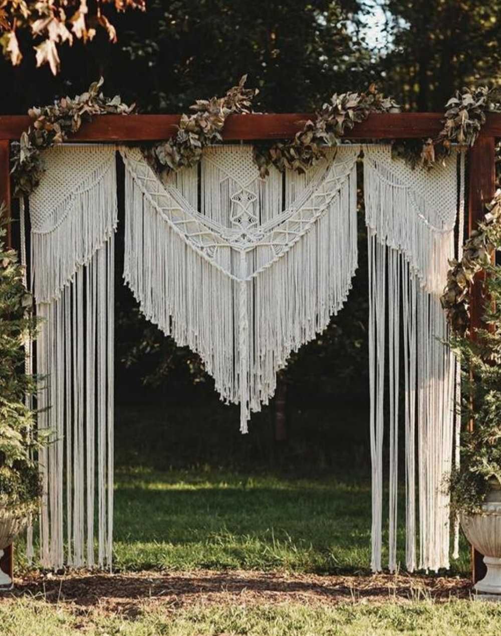 Свадебная арка макраме