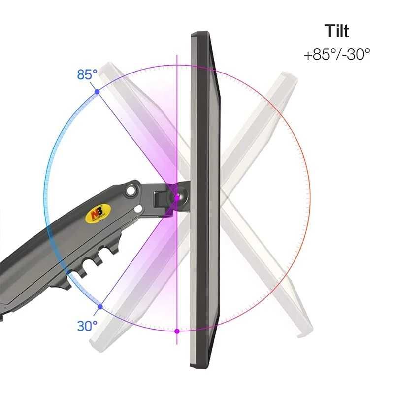 Крепление кронштейн NB Н80 держатель для монитора 17-27’ 2-9кг