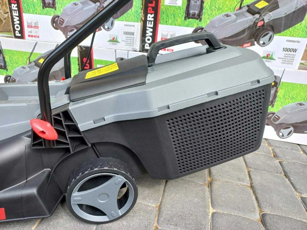 Качественная 32см Бельгия ПРОВЕРЕННАЯ газонокосилка 1000Вт Powerplus