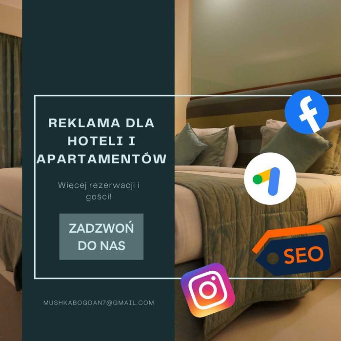 Reklama dla hoteli i apartamentów – więcej rezerwacji i gości!