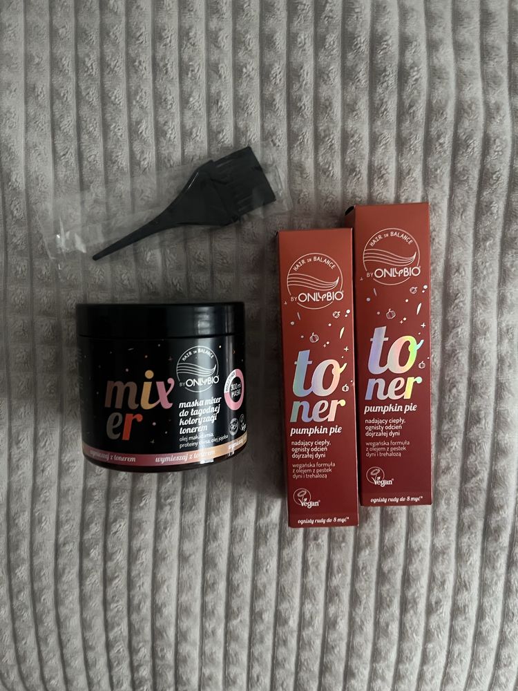 Zestaw toner only bio pumpkin pie 2sztuki plus maska mixer Only bio