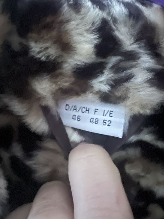 Długie futro 46 xxl w panterkę cętki leopard sztuczne lekkie