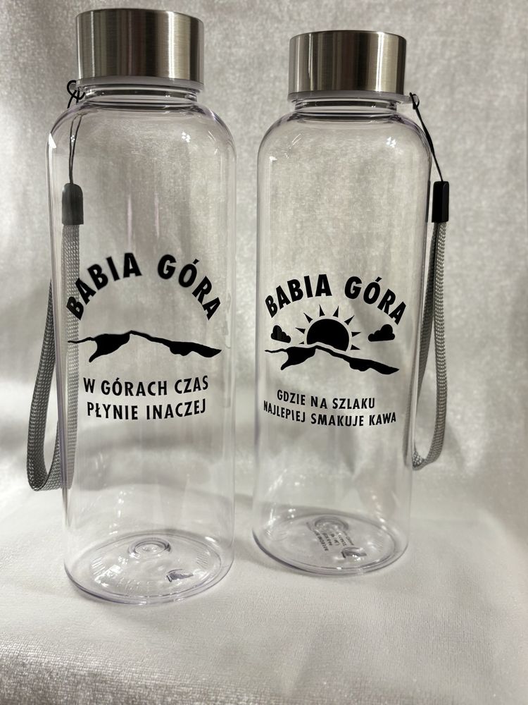 Butelka z Tritanu 500 ml z ręcznie wykonanym napisem “Babia Góra”