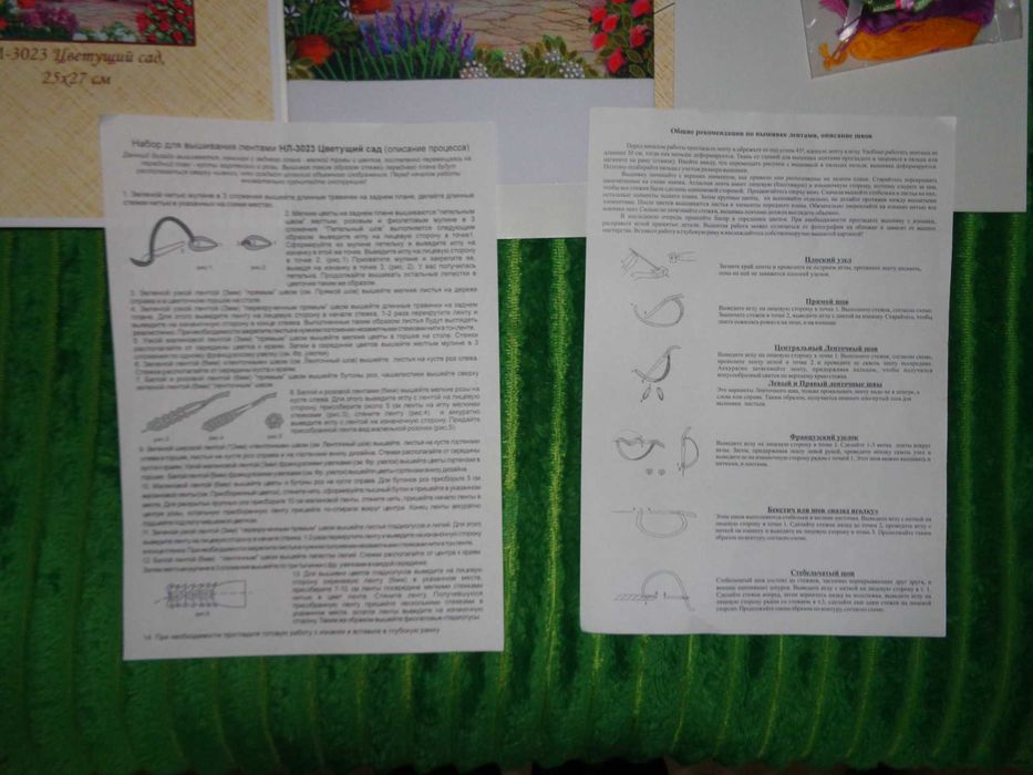 Набір для вишивання стрічками Марічка Квітучий сад