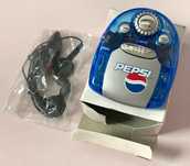 Mini radio Pepsi - gadżet reklamowy z latarką 03/08. Nowe i sprawne!