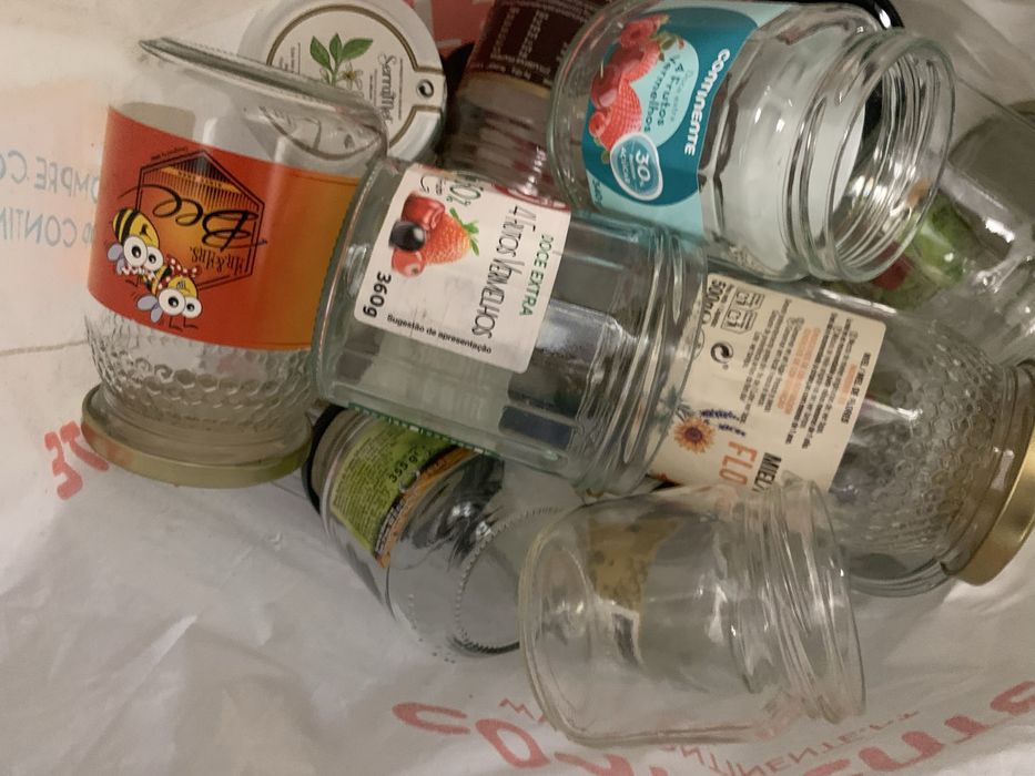 Doa- se potes de vidro de diversos tamanhos