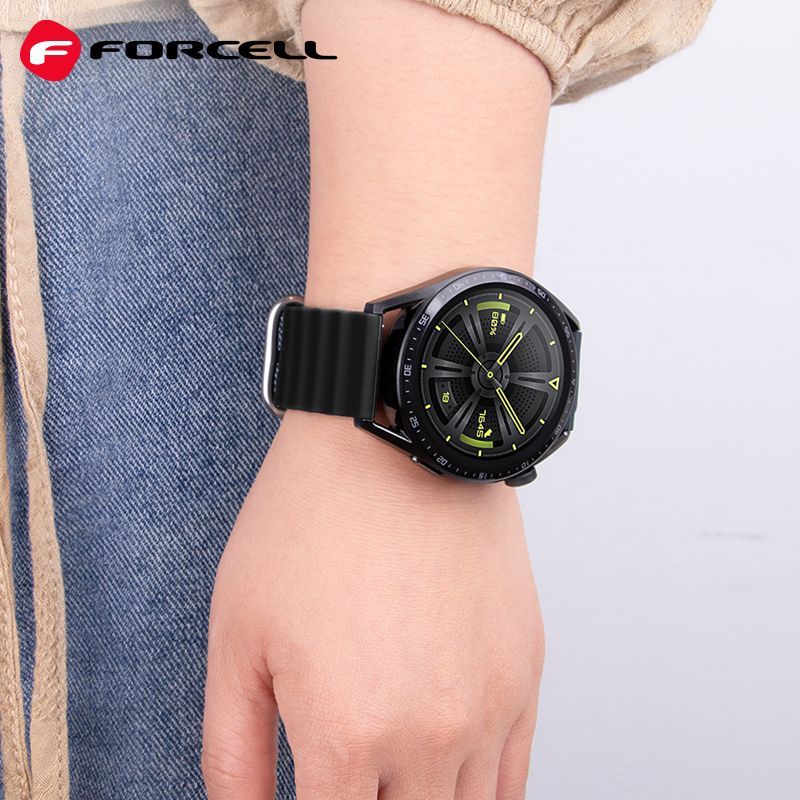 Pasek Silikonowy Fs01 Do Samsung Watch 22Mm Czarna