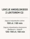 Zajęcia z lektorem