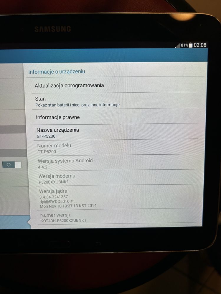 Samsung galaxy tab 3 10 cali