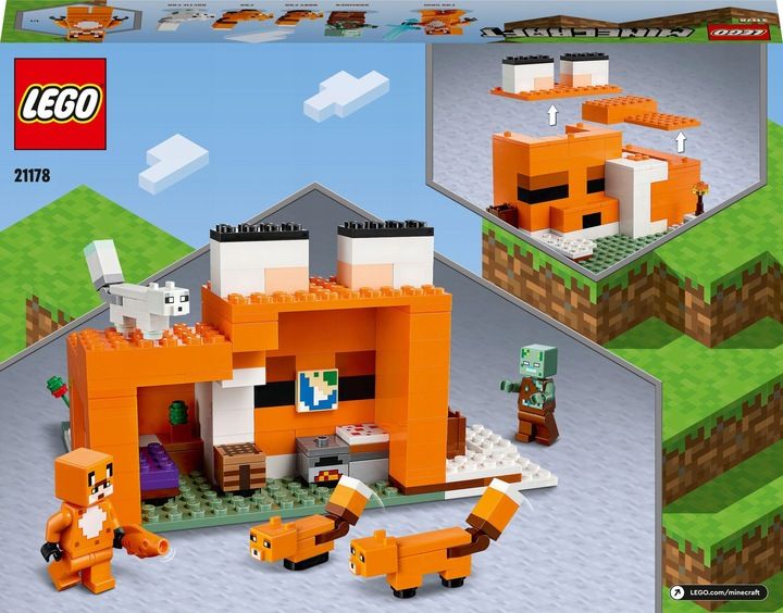 Lego Minecraft Siedlisko Lisów 21178 .