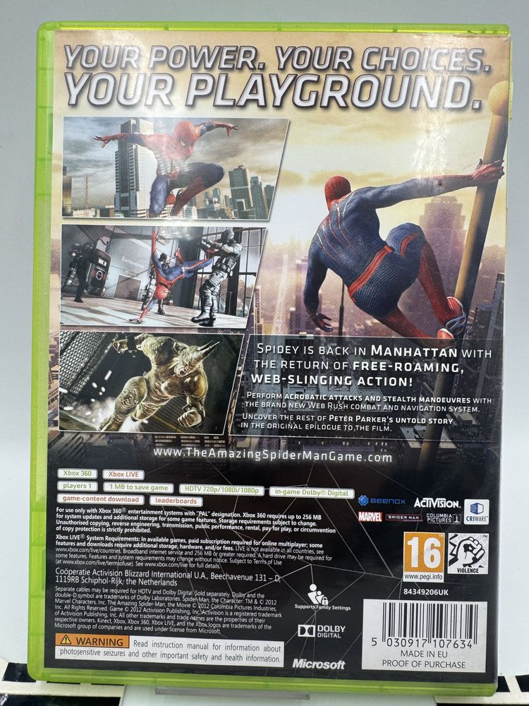 The Amazing Spiderman Xbox 360 Gwarancja