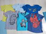 T-shirt, koszulka z krótkim rękawem roz 128- 6 sztuk