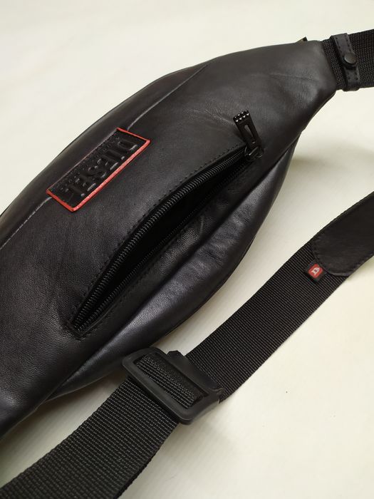 Сумка мужская кожаная, бананка DIESEL