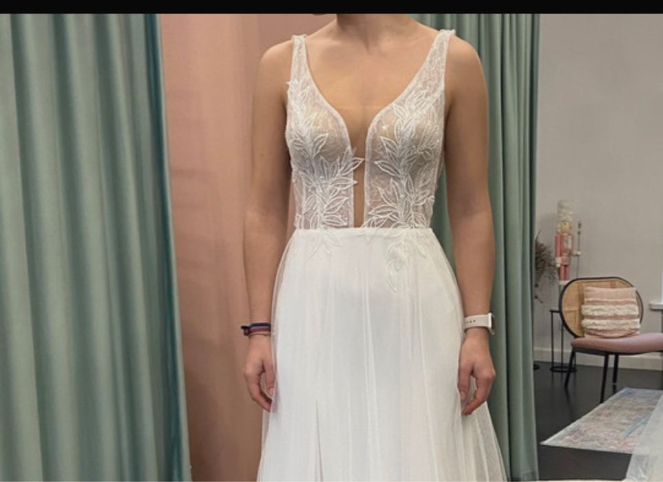 Suknia ślubna LEDA, Eliana Kresa, rozmiar S/ 36