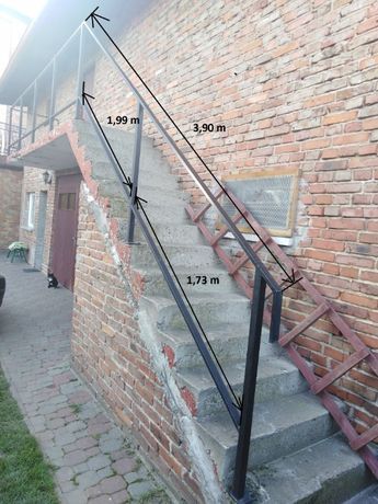 Balustrada metalowa ocynkowana czarna