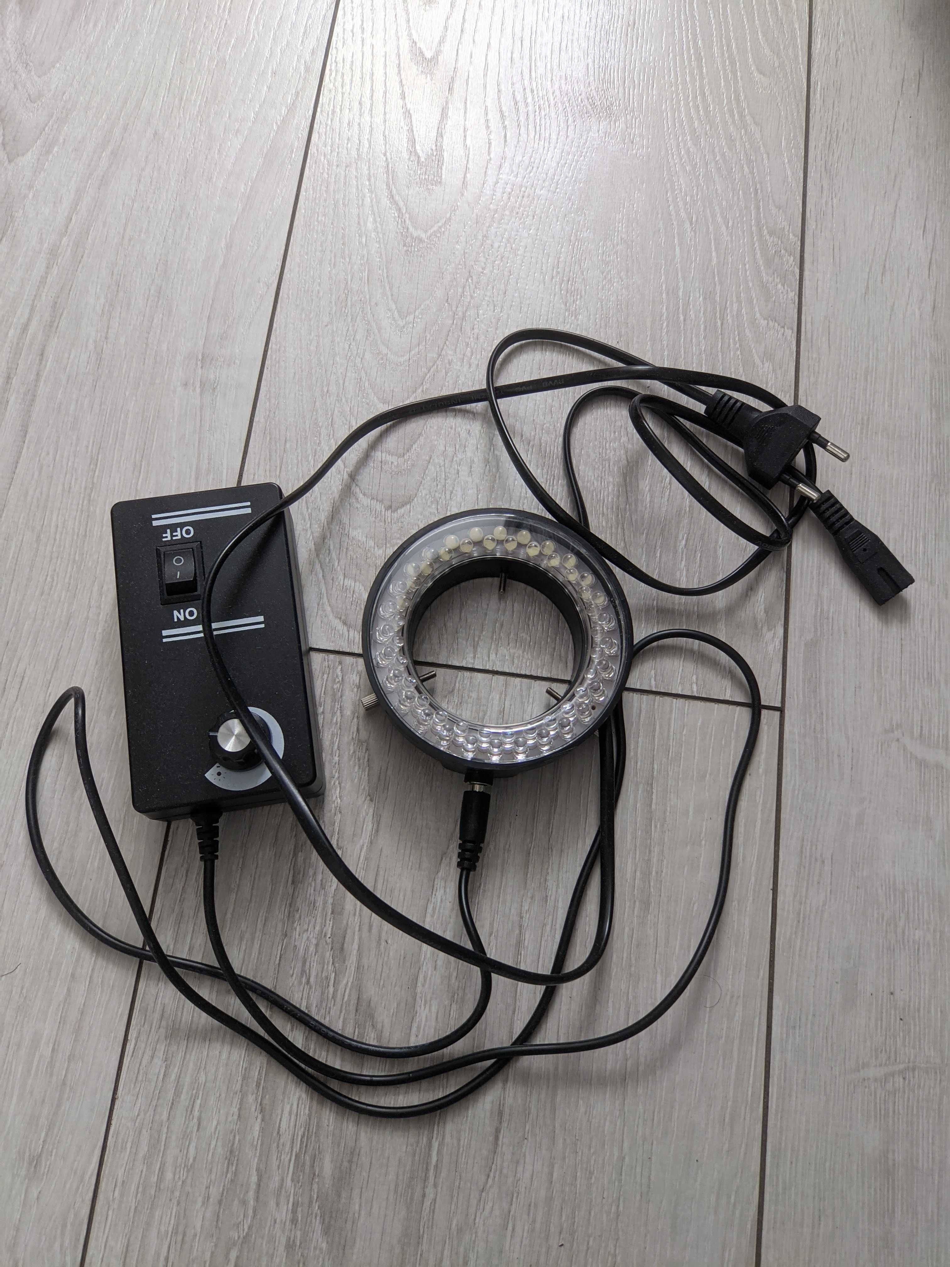 Mikroskop cyfrowy + kamera 5MP + led + statyw