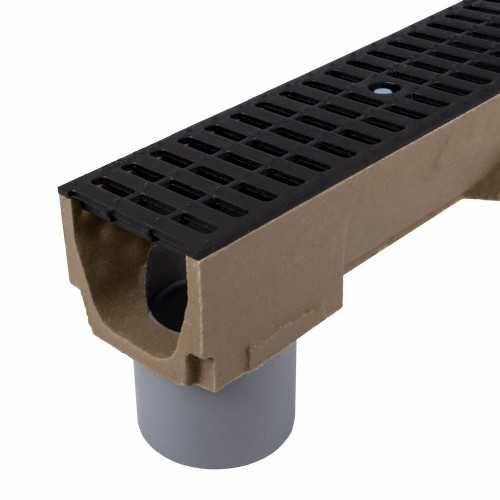 Odwodnienia liniowe żeliwo Kanał korytko SELF H=10cm B=10cm 160 zł/szt