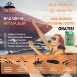bagażnik dachowy, box dachowy, boks dachowy, uchwyt rowerowy, wynajem