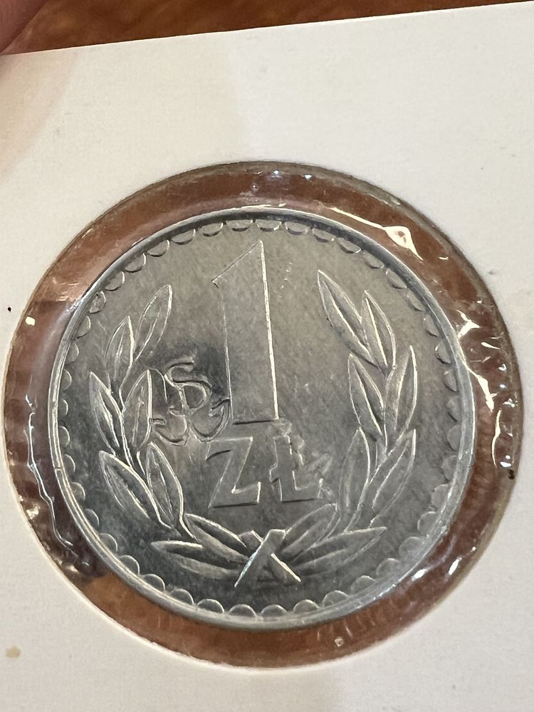 1 zloty 1984 z kontrmarką Silidarność Walcząca