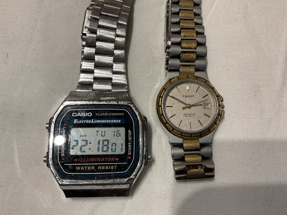 Relogios Tissot e Casio Digital