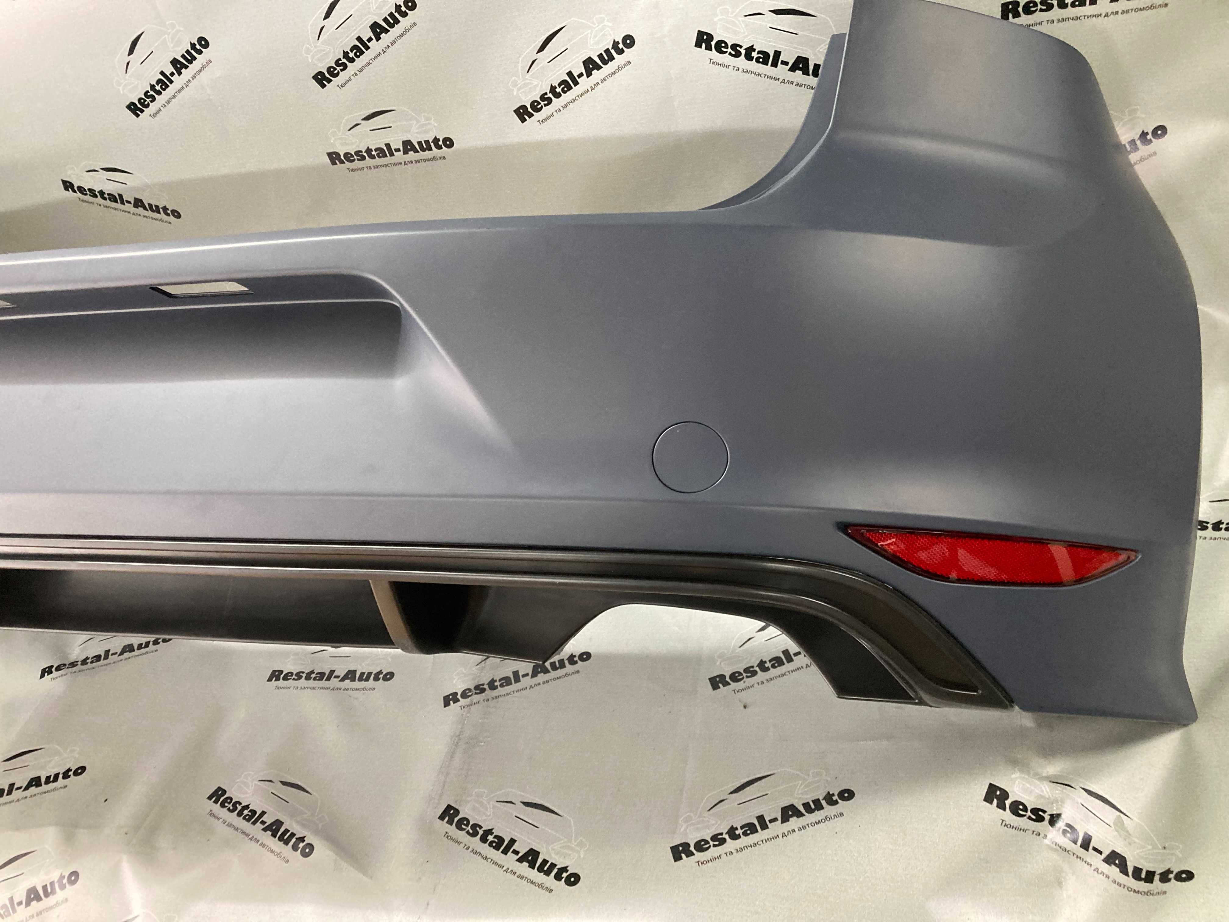 Задний бампер+диффузор 00-00 стиль R-Linе VOLKSWAGEN GOLF 7 12-17год.