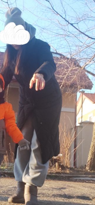 Зимове  стьобане пальто,зимова куртка довга