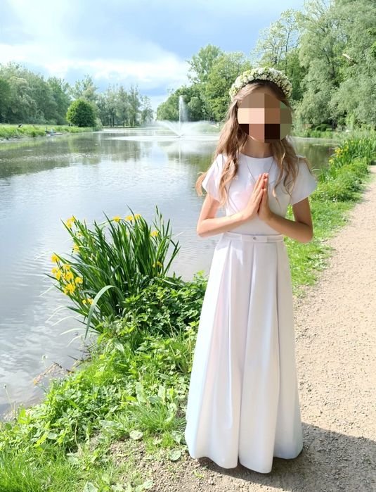 Sukienka komunijna + bolerko + torebka