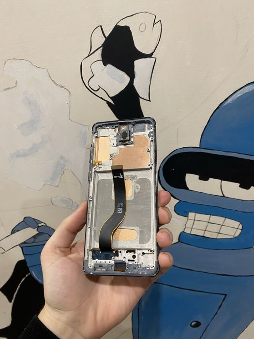 Дисплейний модуль Samsung S20 Plus Black з рамкою, Екран