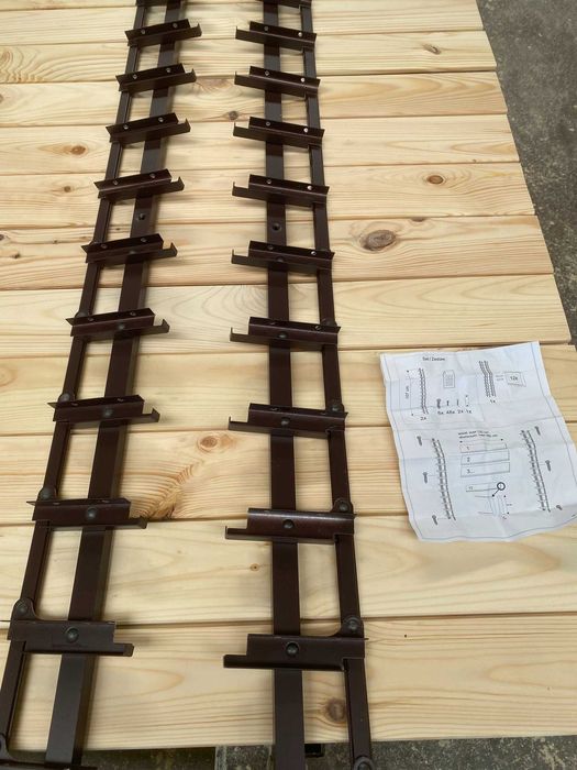 Zestaw shutters, ruchome żaluzje aluminiowe, deska sosna AB 20x95 mm