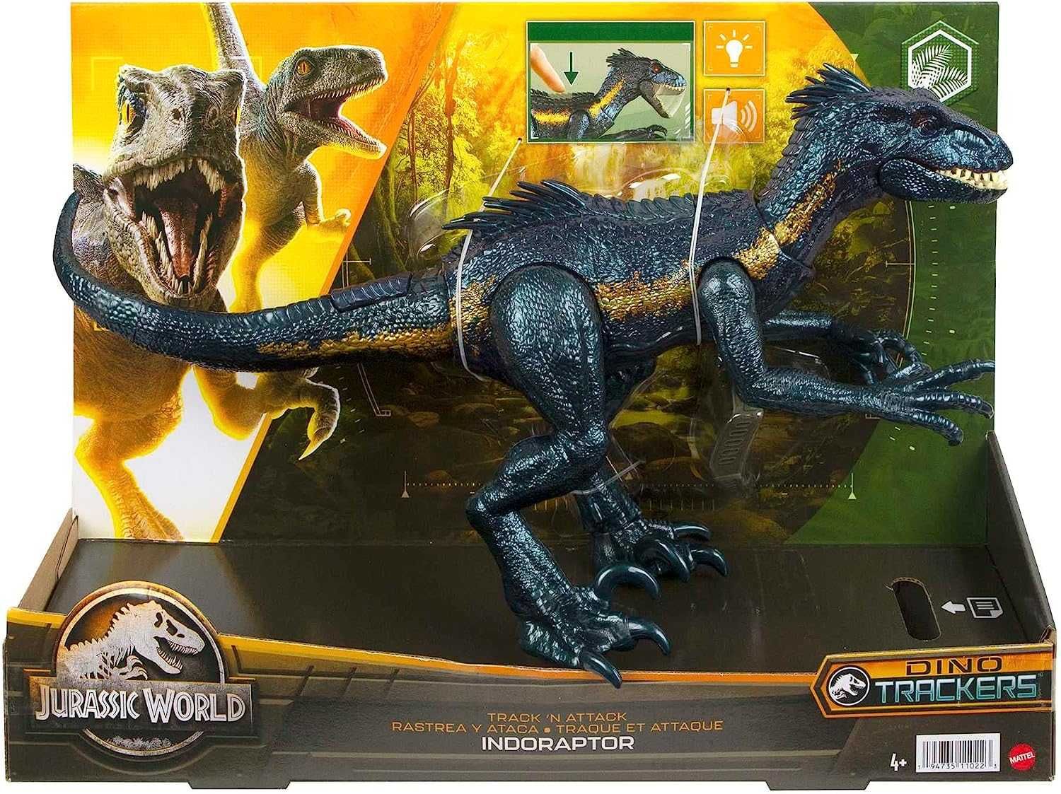 Динозавр Индораптор звук, свет Jurassic World Indoraptor Dinosa Mattel