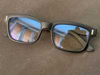 Okulary zerówki z filtrem czarne matowe nowe - wstaw swoje szkła