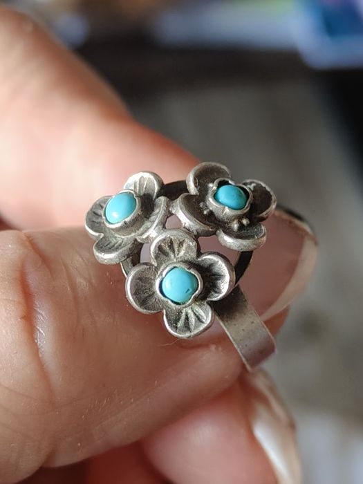 Pierścionek Warmet niezapominajki