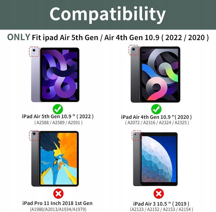 etui na ipad air 5. generacji 2022/ipad air 4 2020