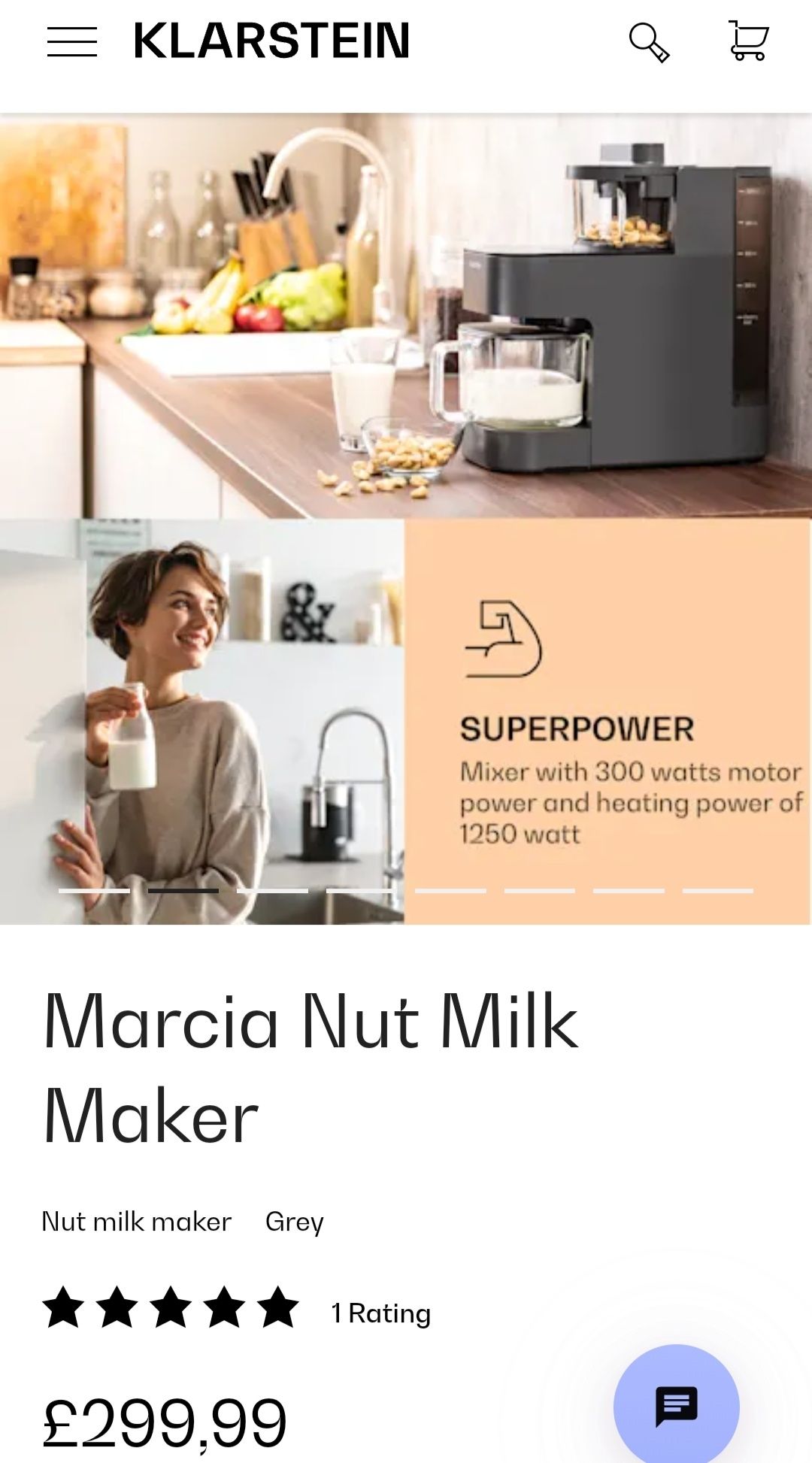 Пристрій для приготування арахісового молока

Klarstein Marcia
