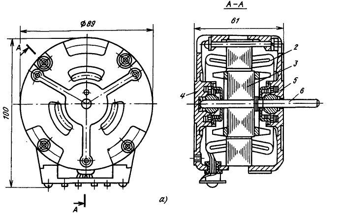 Двигатель конденсаторный асинхронный КД-6-4